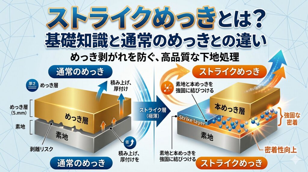 ストライクめっきとは？基礎知識と通常のめっきとの違い｜大阪めっき・アルマイトナビ