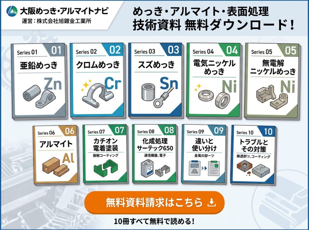 表面処理ダウンロード資料｜大阪めっき・アルマイトナビ｜株式会社旭鍍金工業所
