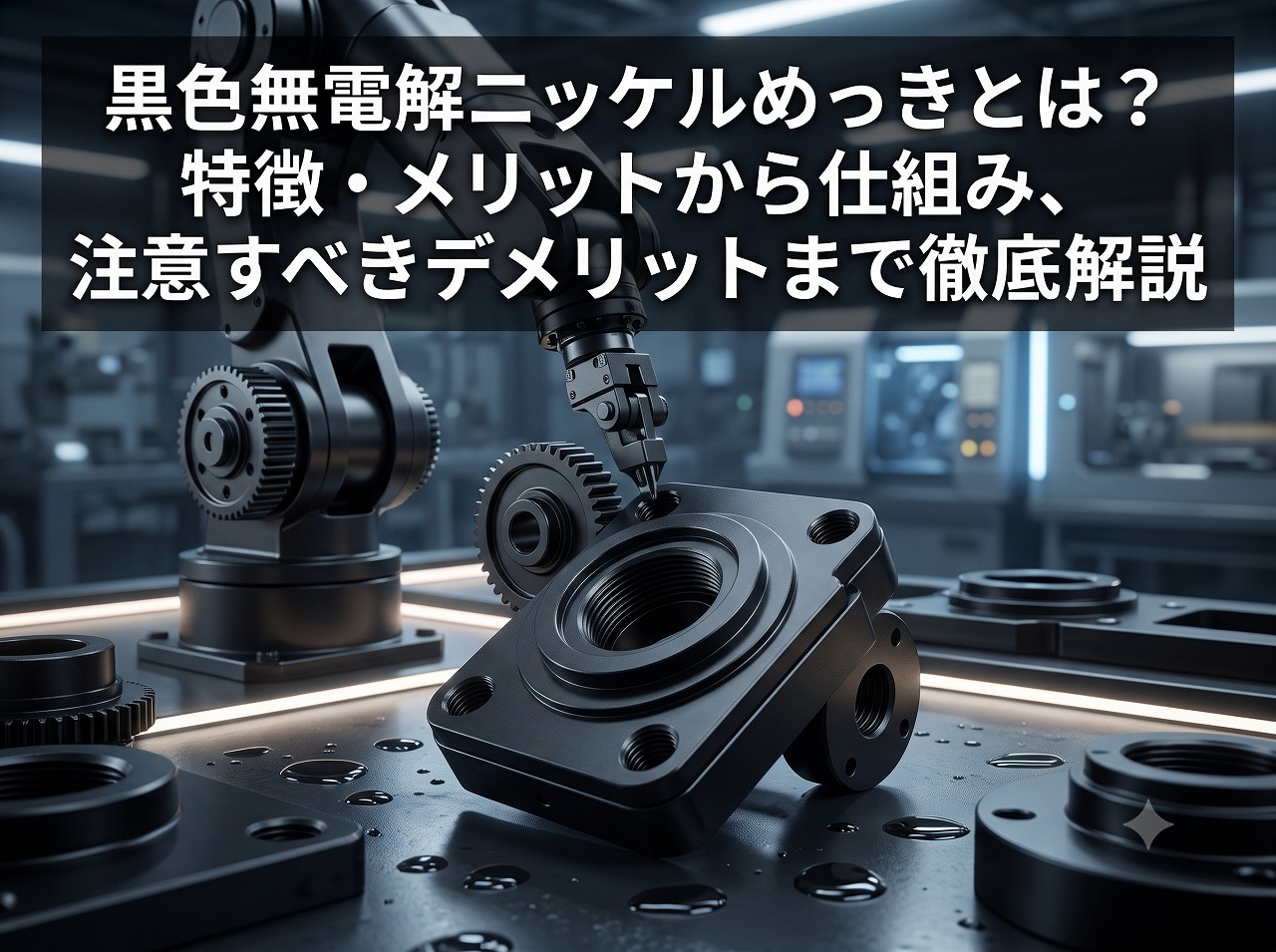 黒色無電解ニッケルめっきとは？特徴・メリットから仕組み、注意すべきデメリットまで徹底解説