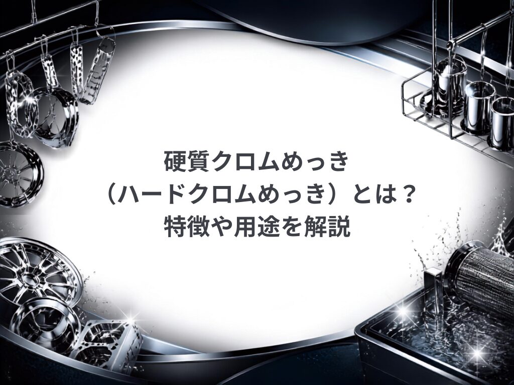 硬質クロムめっき(ハードクロムめっき)とは?特徴や用途を解説