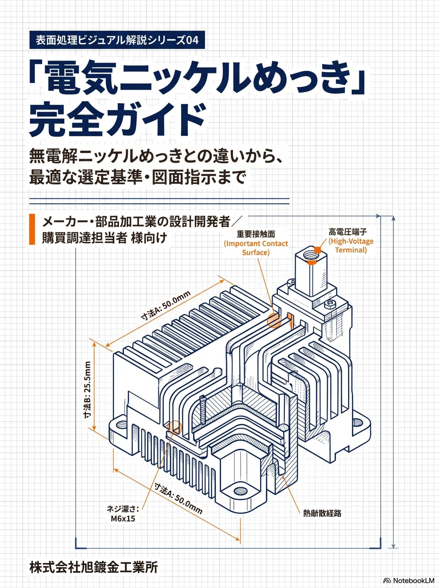 表面処理ビジュアル解説シリーズ04「電気ニッケルめっき」