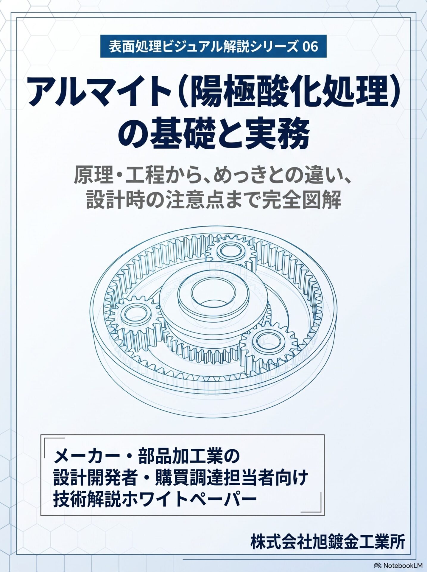 表面処理ビジュアル解説シリーズ06「アルマイト」