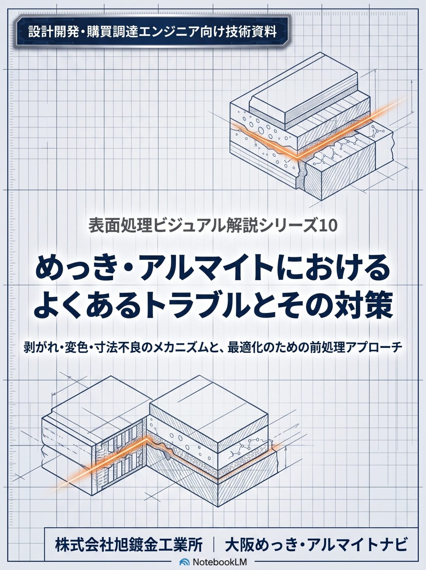 表面処理ビジュアル解説シリーズ10「めっき・アルマイトにおけるよくあるトラブルとその対策」